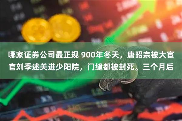 哪家证券公司最正规 900年冬天，唐昭宗被大宦官刘季述关进少阳院，门缝都被封死。三个月后